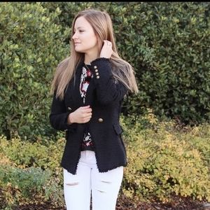 Black Tweed Zara Coar/blazer